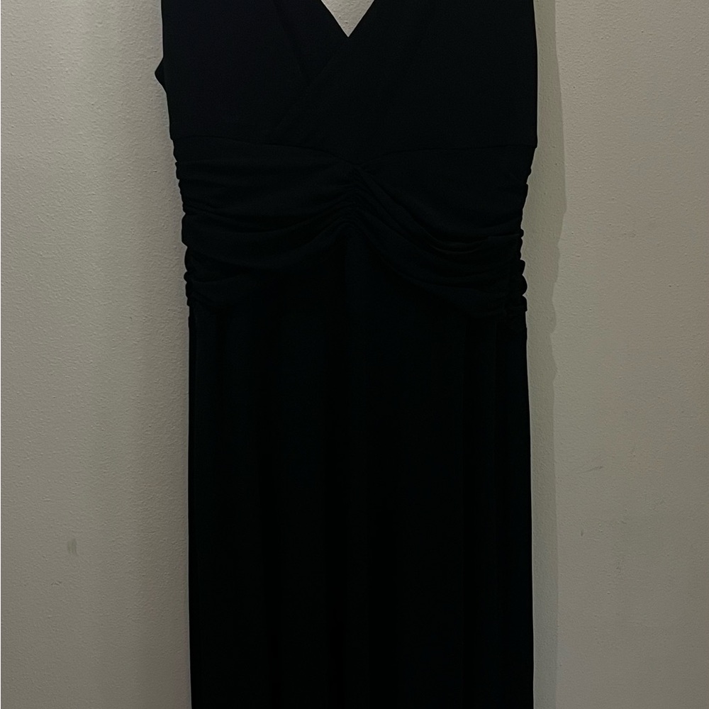 London Style Black Midi Dress Size 12 - Picture 7 of 11